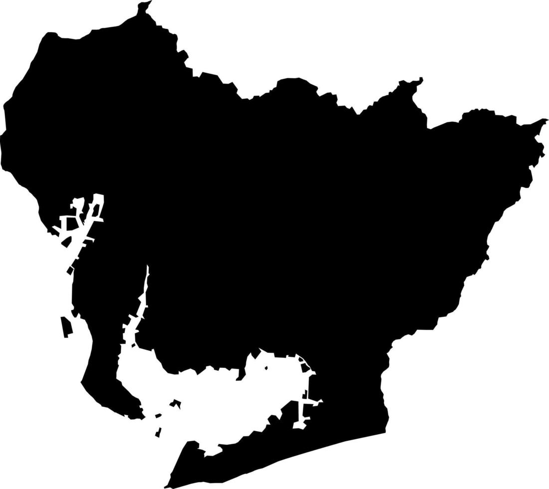 map of Aichi vector