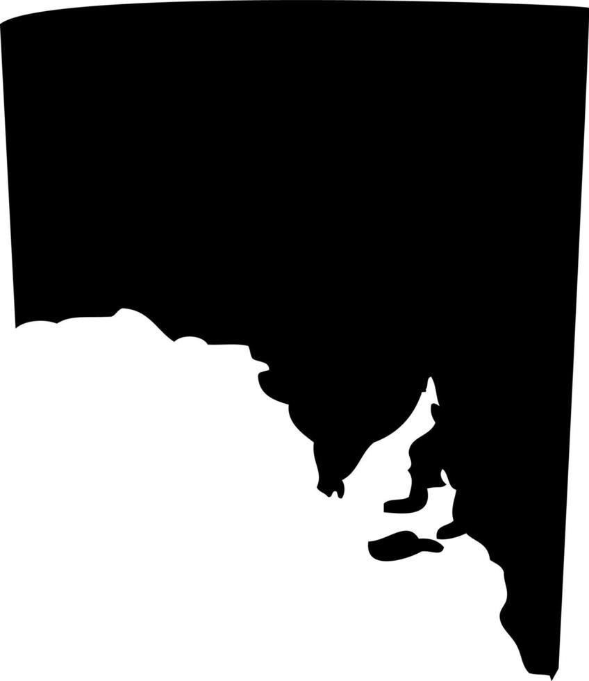 Australia vector map.South Australia