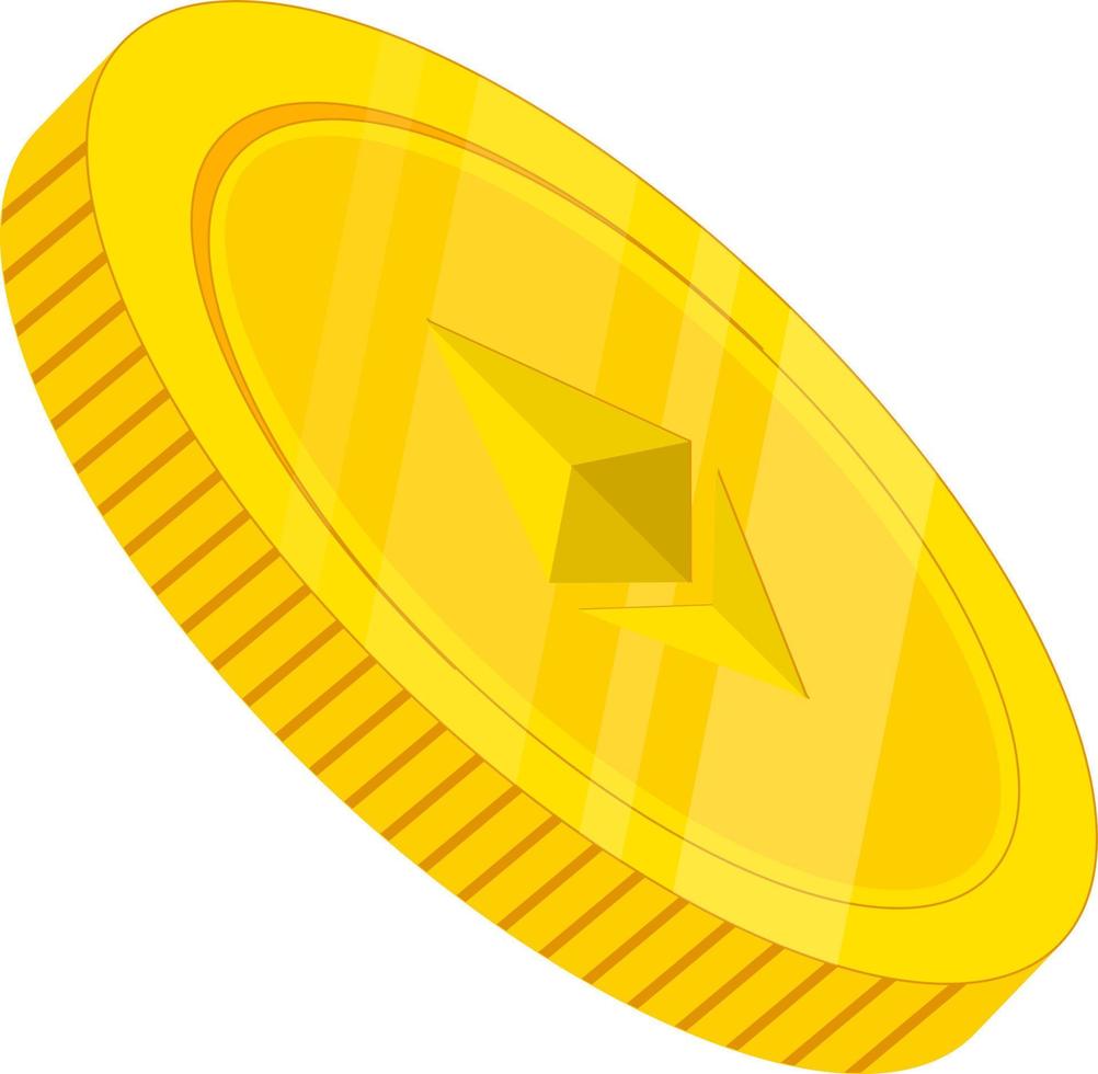Ethereum vector illustration.ETH cryptocurrency concept