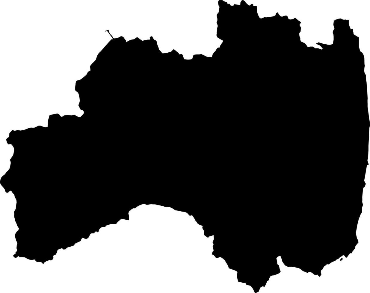 fukushima ken map vector