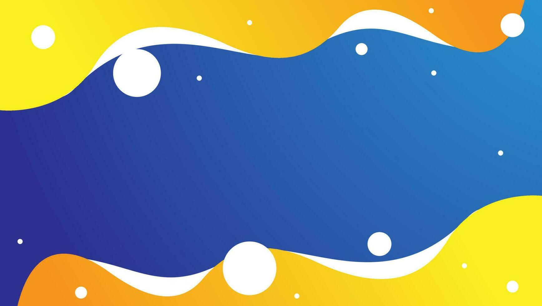 abstract wave background with blue and yellow color. vector illustration