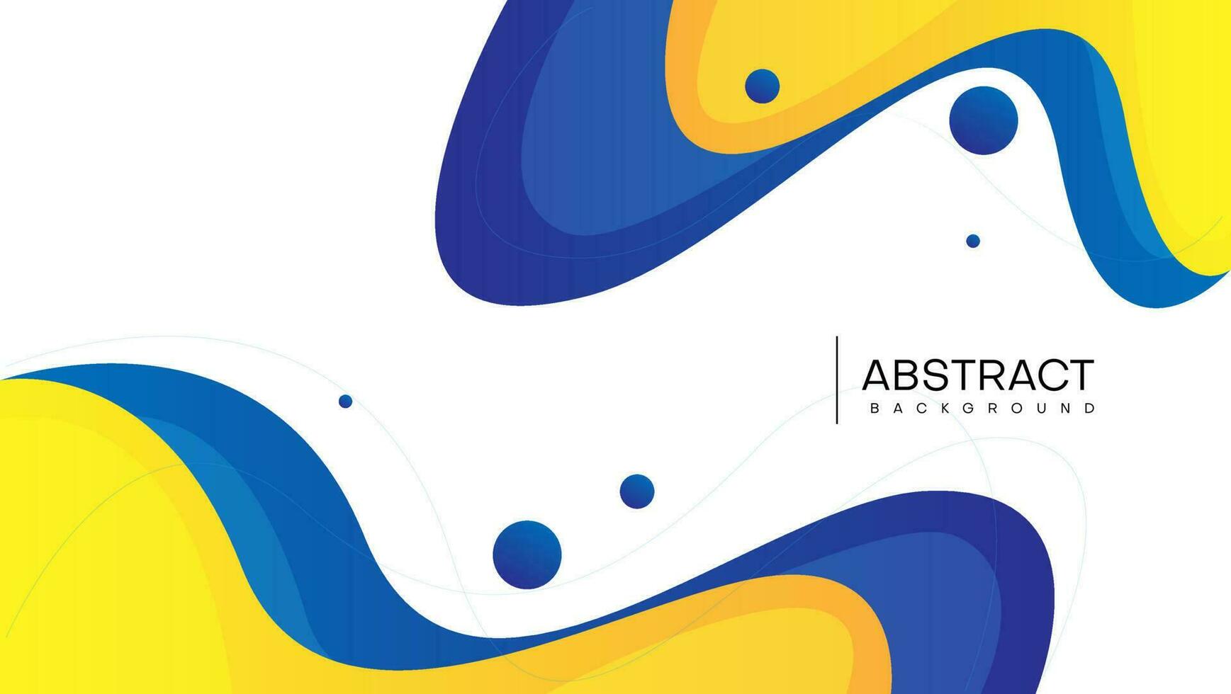 abstract fluid background with blue and yellow color. vector illustration