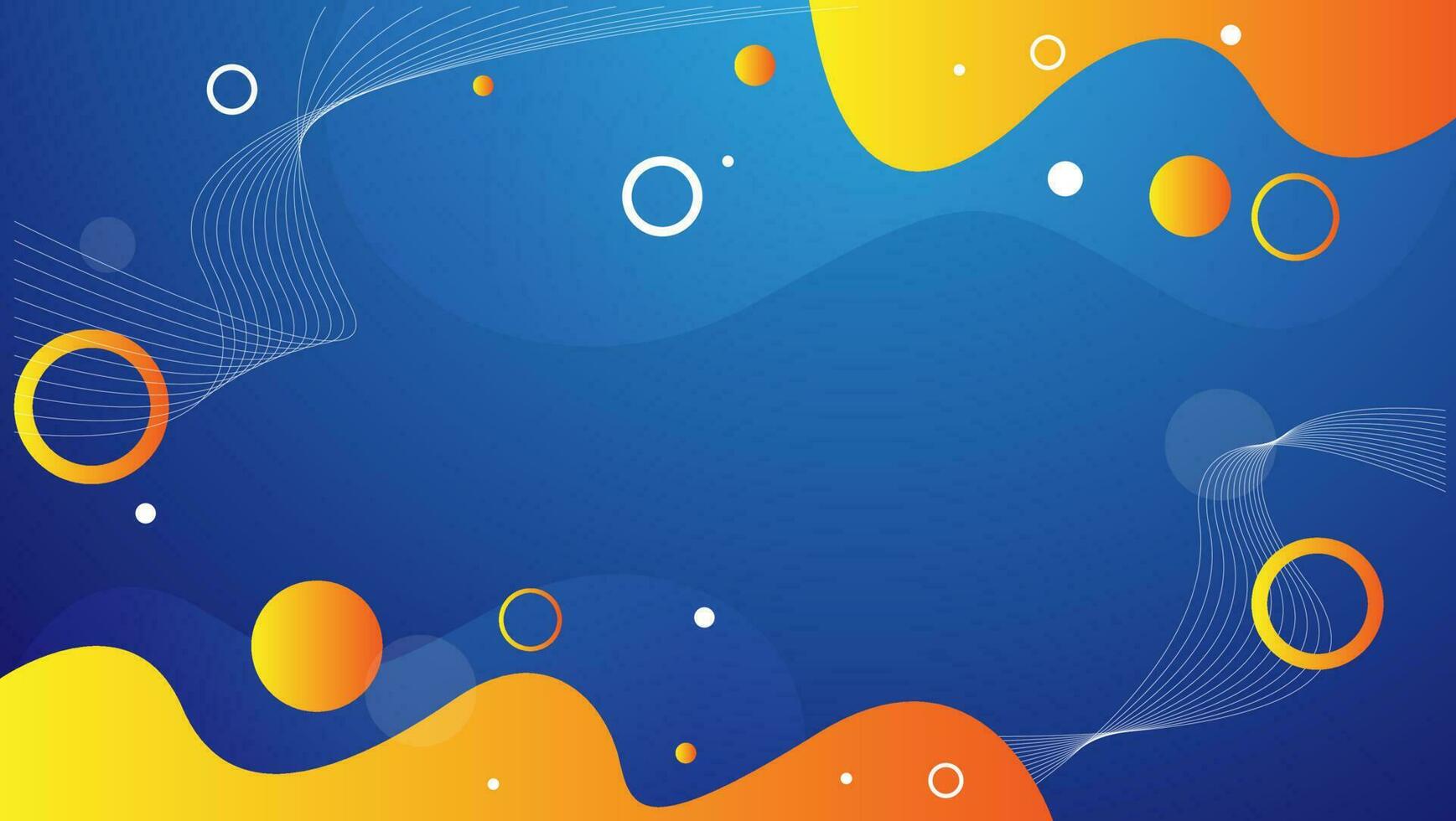 abstract fluid background with blue and yellow color. vector illustration