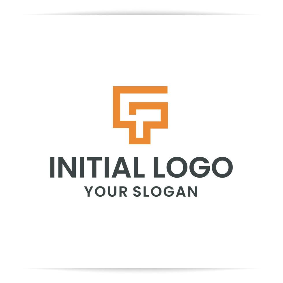 logo signs and symbol GP vector