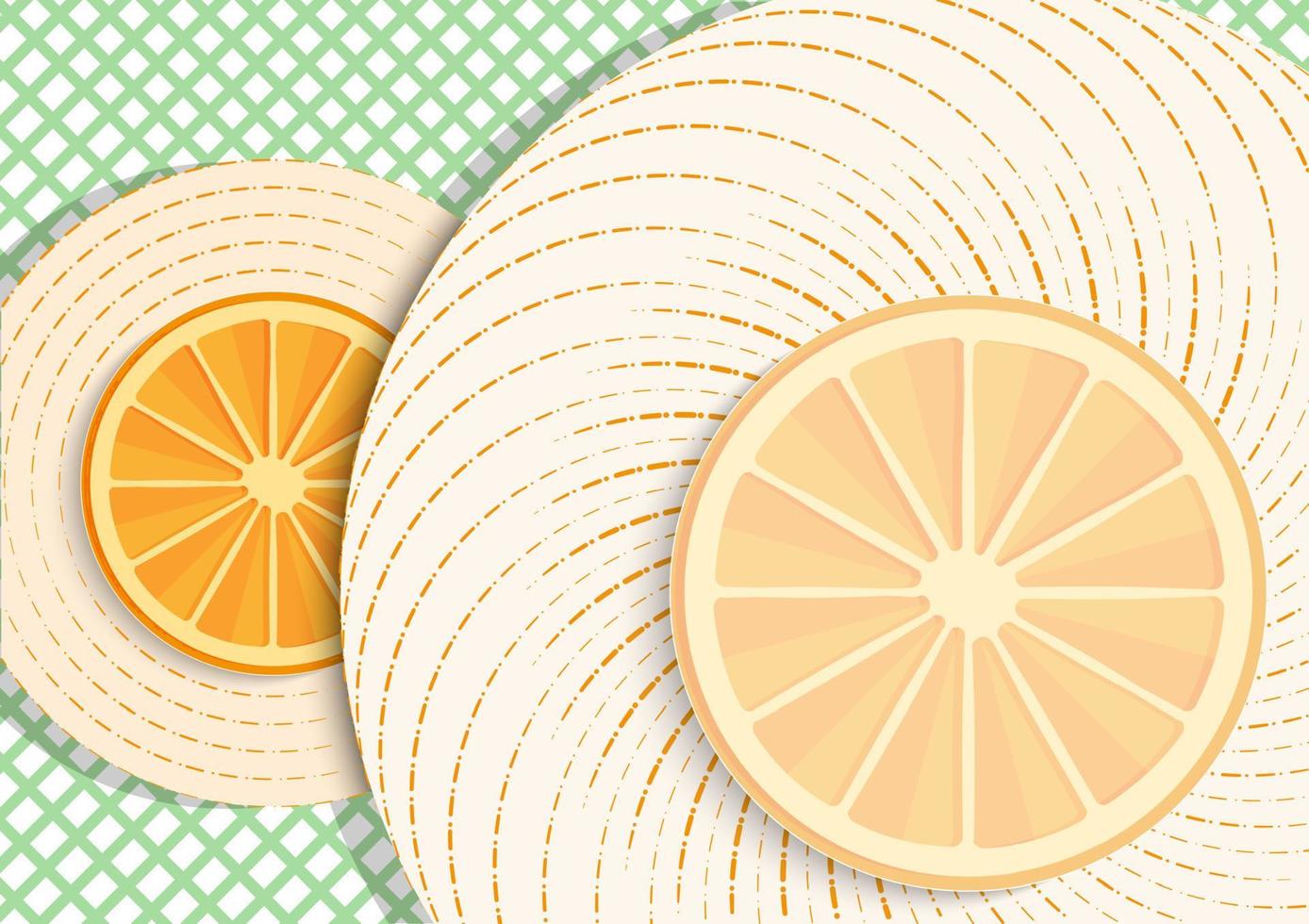 Pattern line and Orange abstract background vector. vector