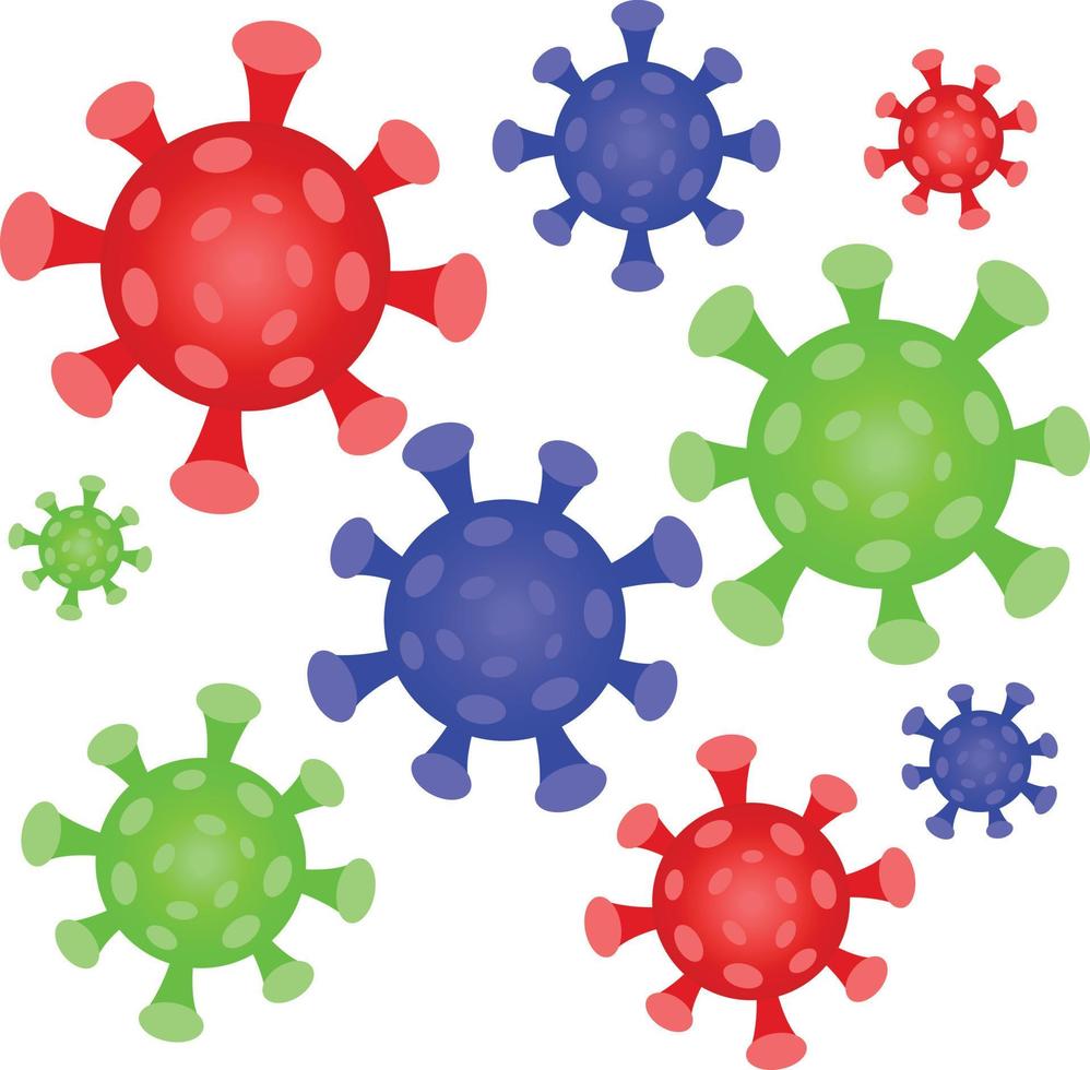 Viruses or bacteria design concept vector