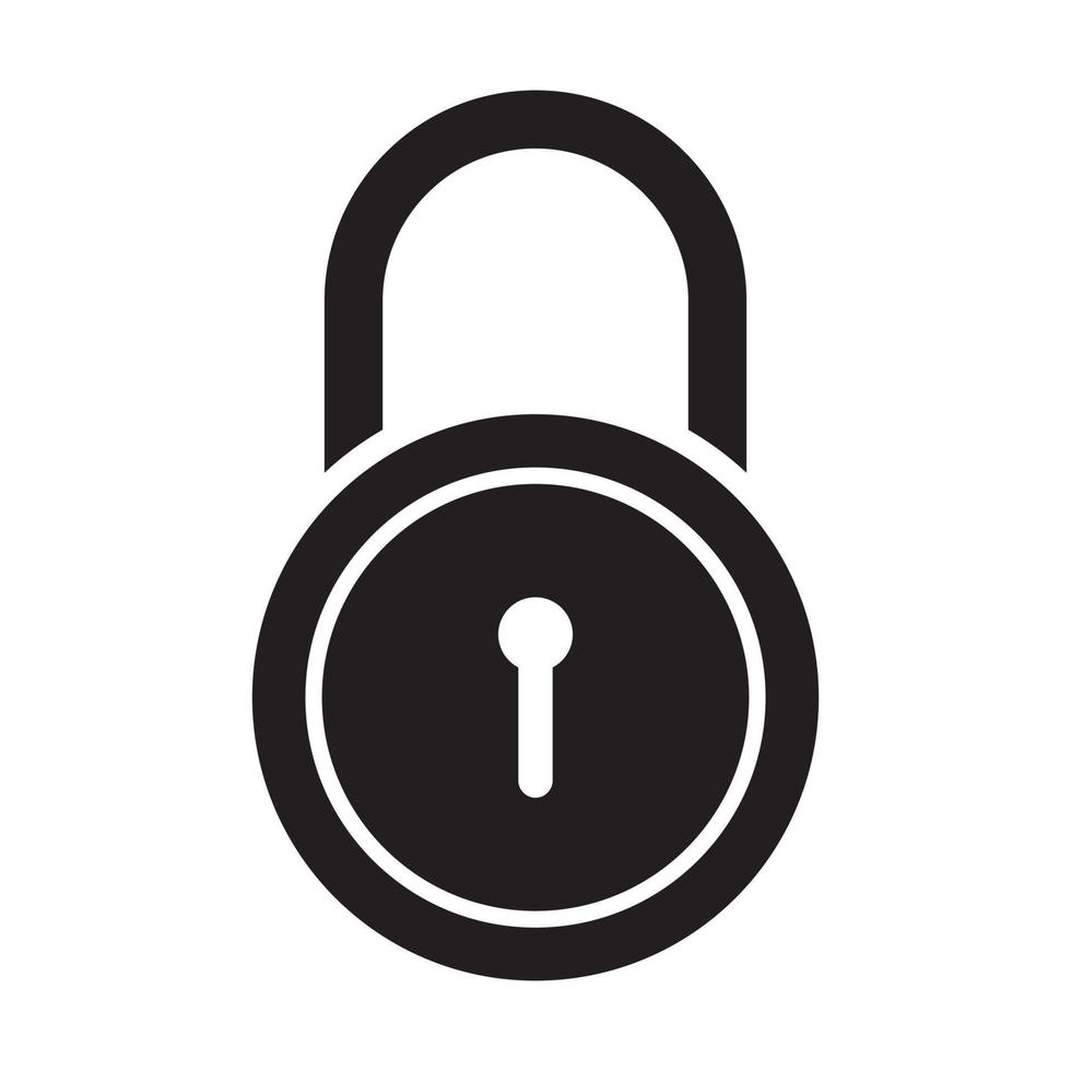 Padlock icon vector for graphic design, logo, web site, social media, mobile app, ui illustration