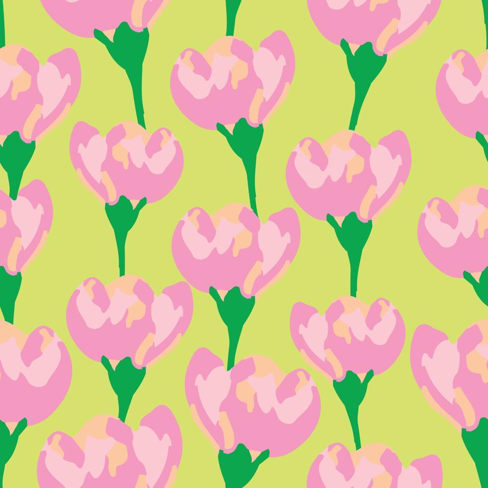 lindo fondo de flores rosas dibujadas a mano sin costuras, tarjeta de felicitación o tela vector