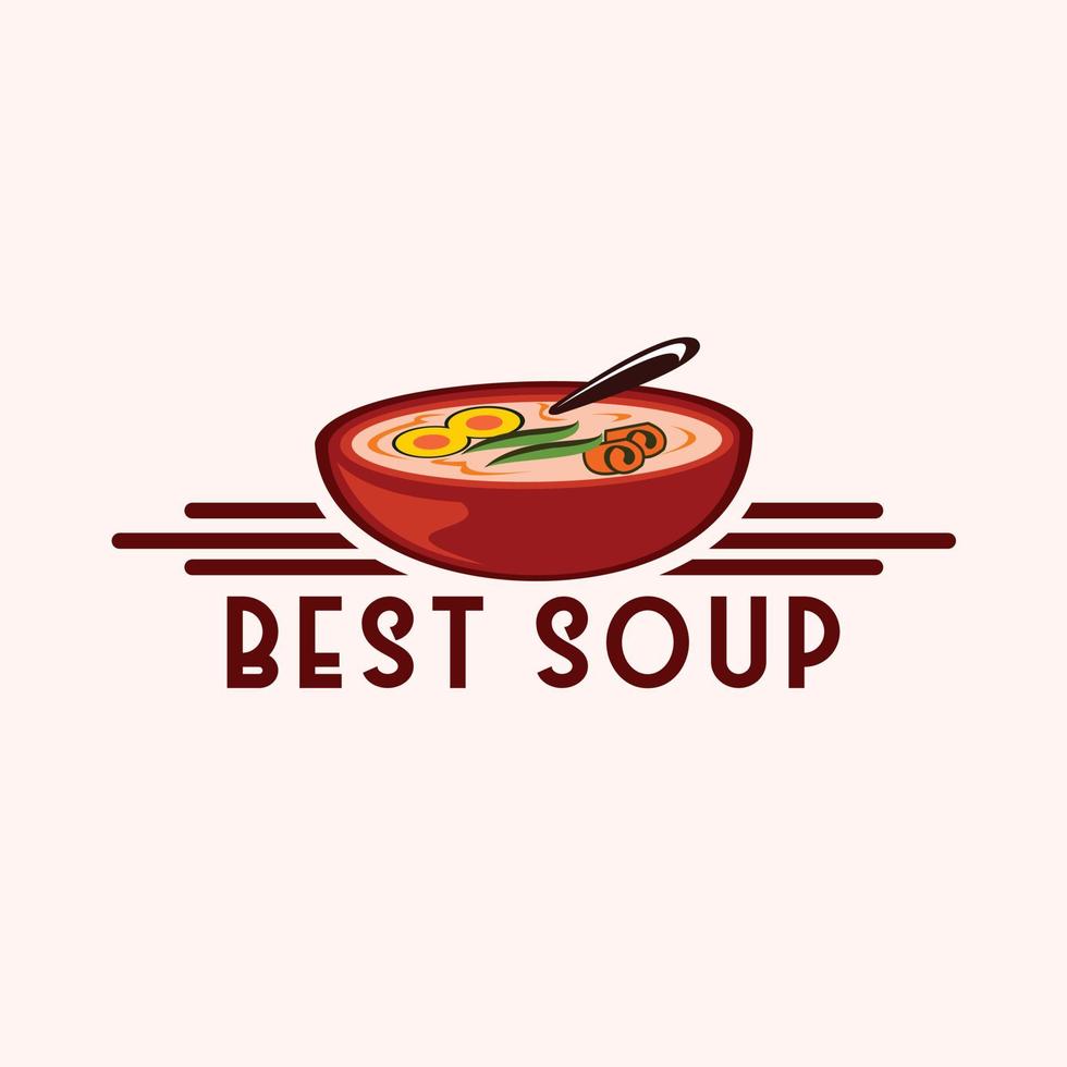 home made soup, vector logo, symbol, emblem