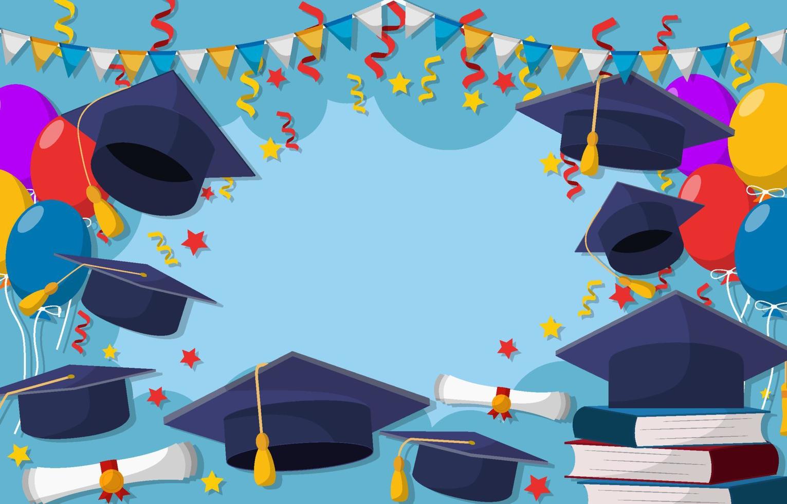 Education Graduation Background vector