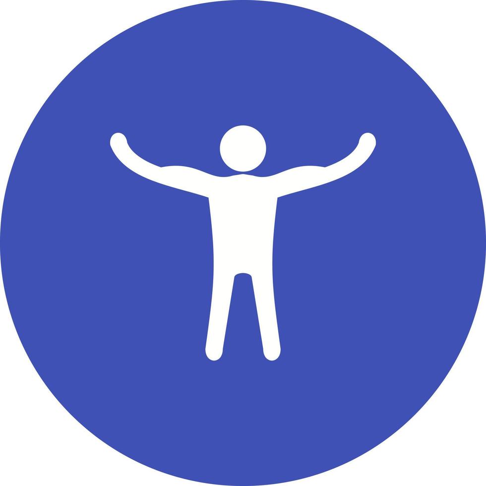 Strong Circle Background Icon vector