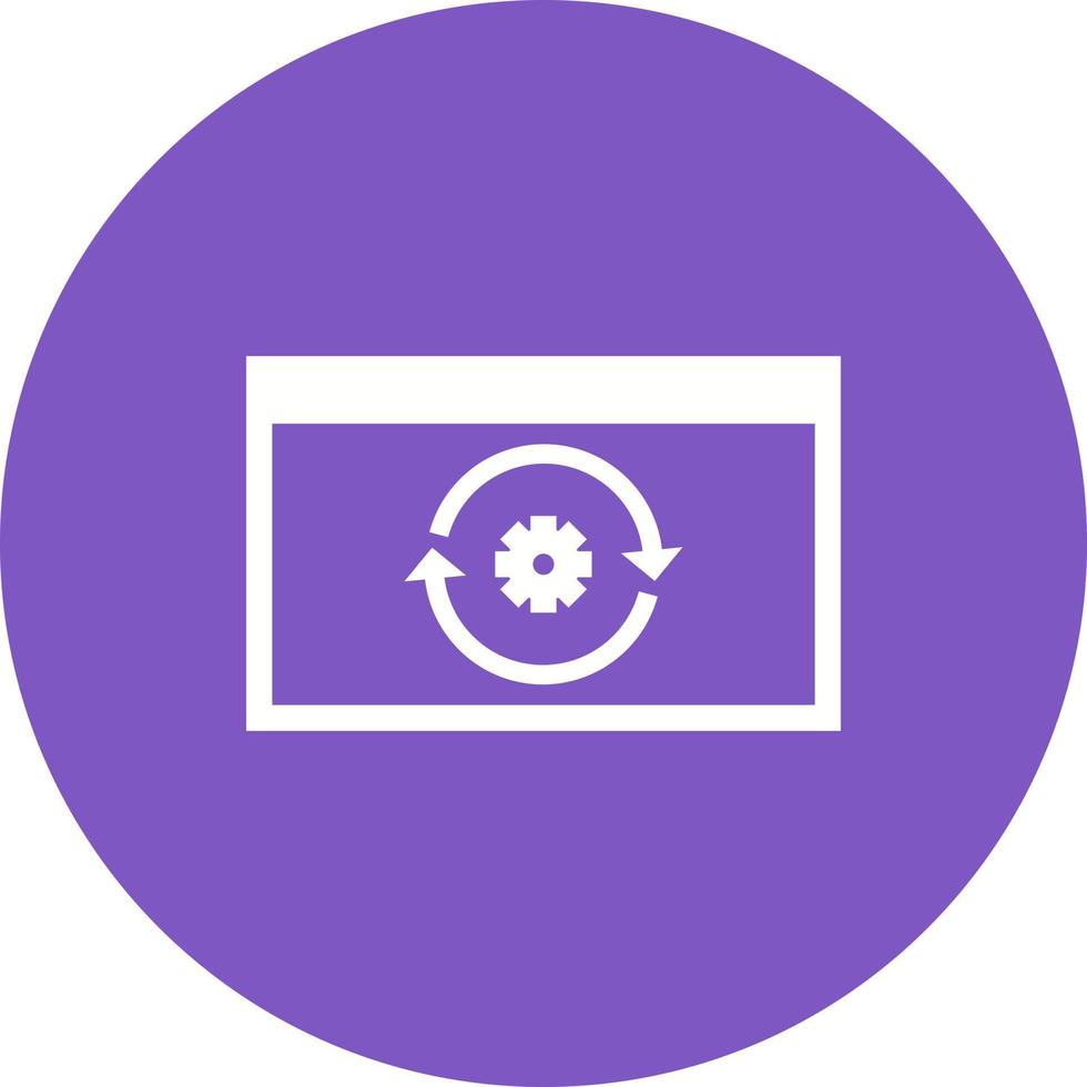 Reverse Engineering Circle Background Icon vector