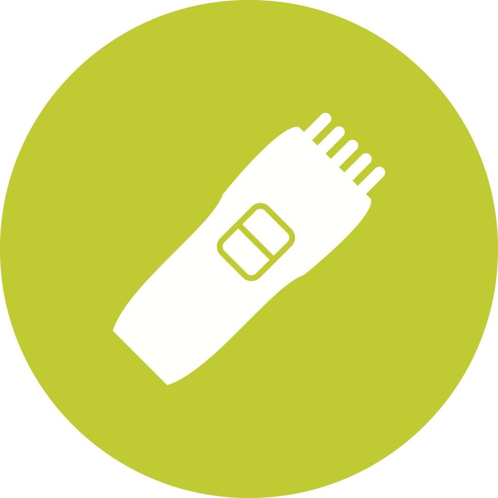 Shaving Machine Circle Background Icon vector
