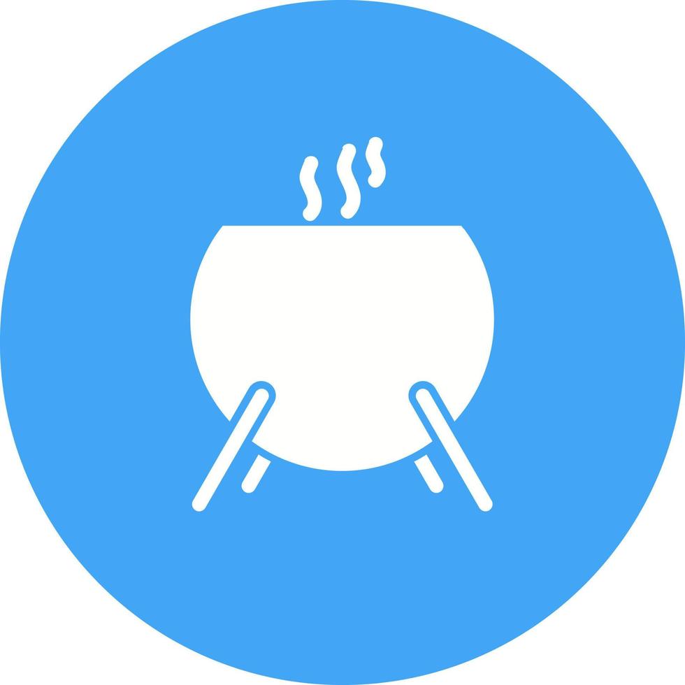 Cauldron Circle Background Icon vector
