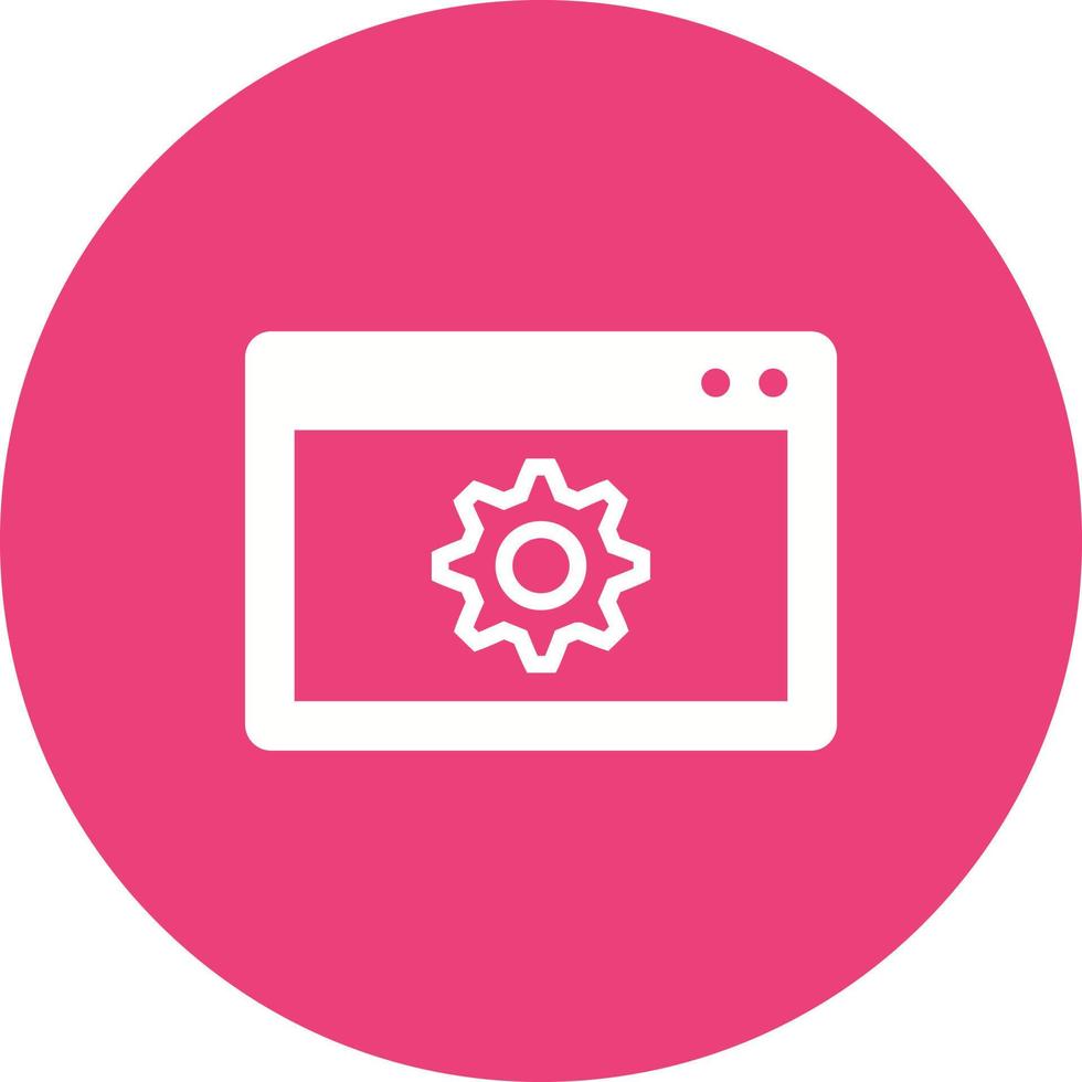 Application Circle Background Icon vector