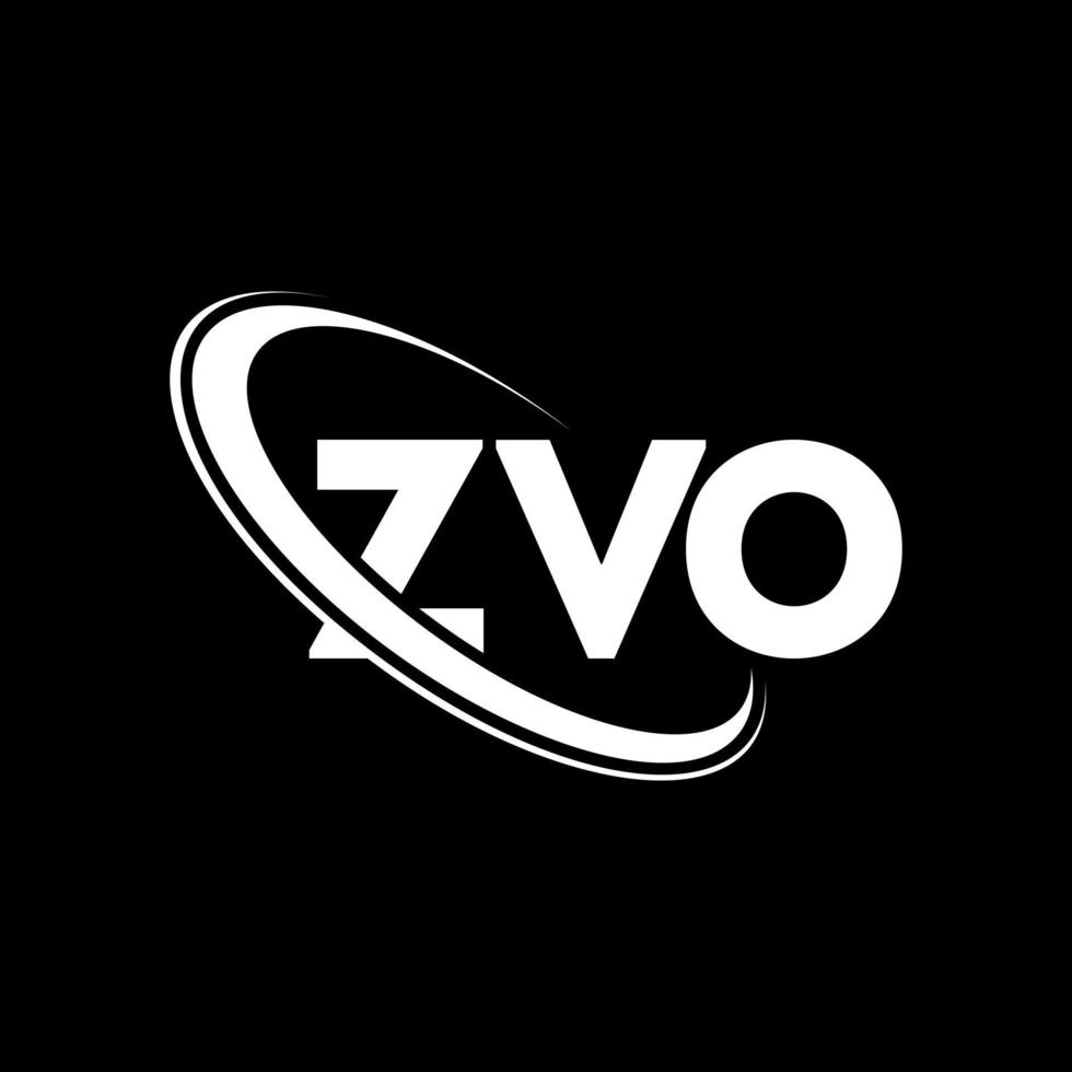 logotipo de zvo. letra zvo. diseño del logotipo de la letra zvo. logotipo de iniciales zvo vinculado con círculo y logotipo de monograma en mayúsculas. tipografía zvo para tecnología, negocios y marca inmobiliaria. vector