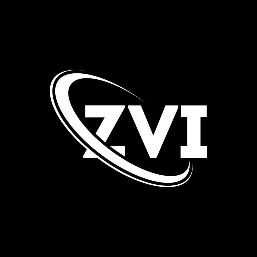 ZVI logo. ZVI letter. ZVI letter logo design. Initials ZVI logo linked with circle and uppercase monogram logo. ZVI typography for technology, business and real estate brand. vector