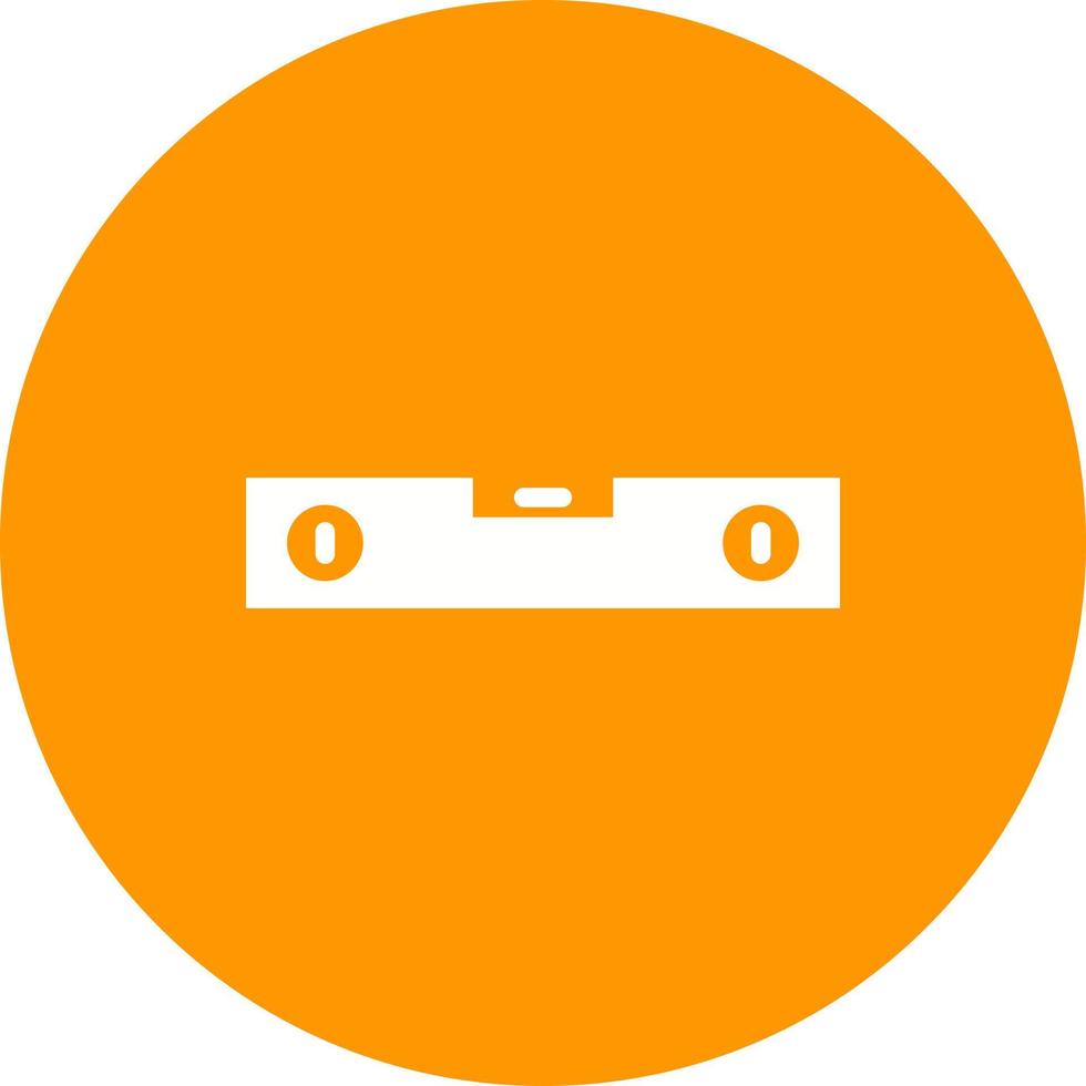 Spirit Level Circle Background Icon vector