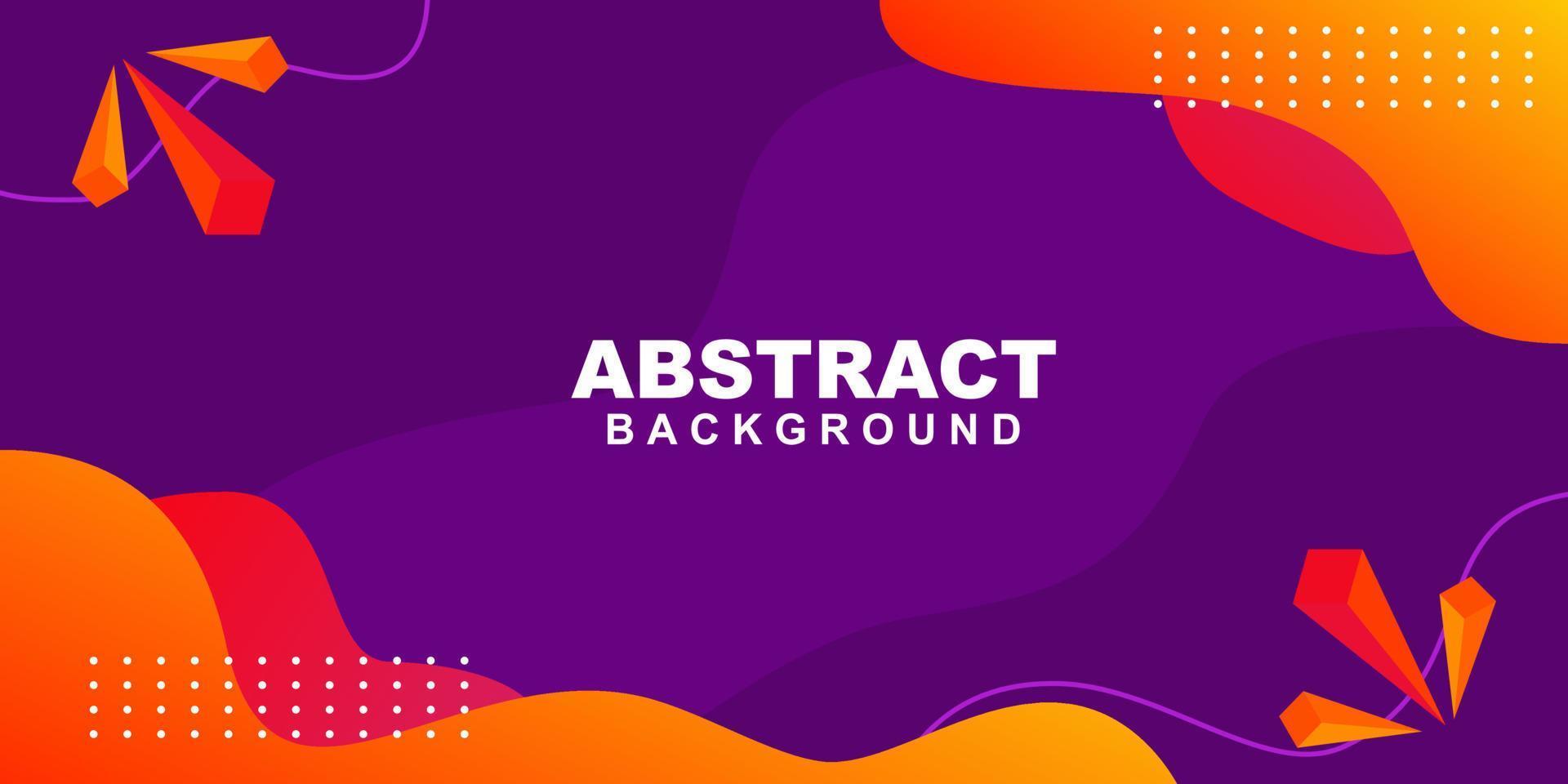 Abstract colorful violet, red and orange gradient geometric background texture illustration for banner, social media template, poster and flyer template vector