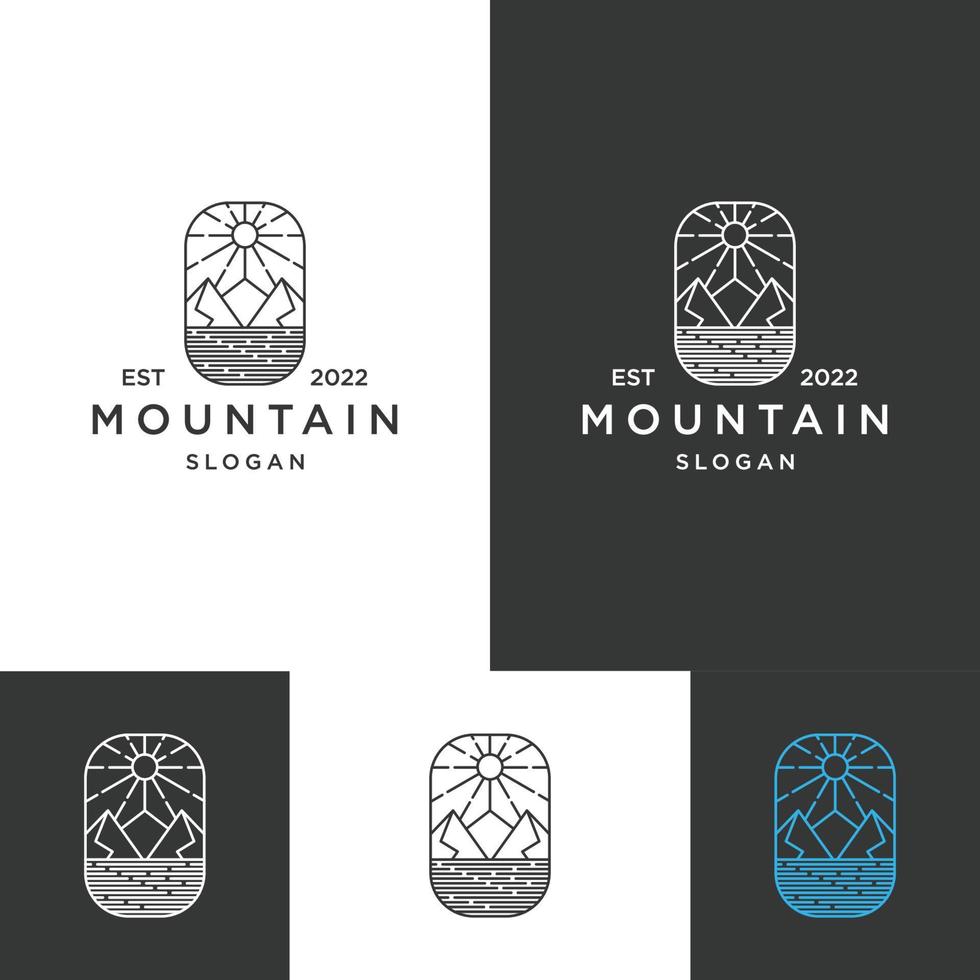 montaña logo, montaña logo imágenes vector