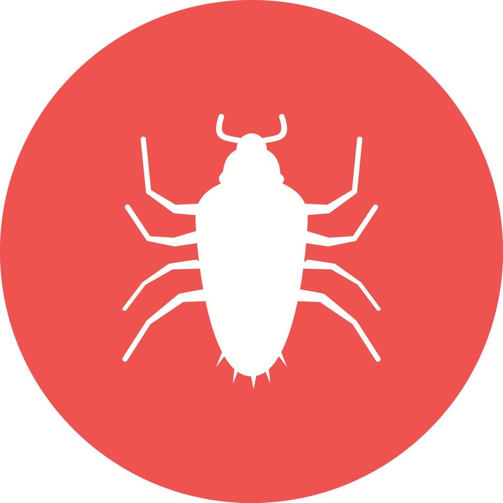 Cockroach Circle Background Icon vector