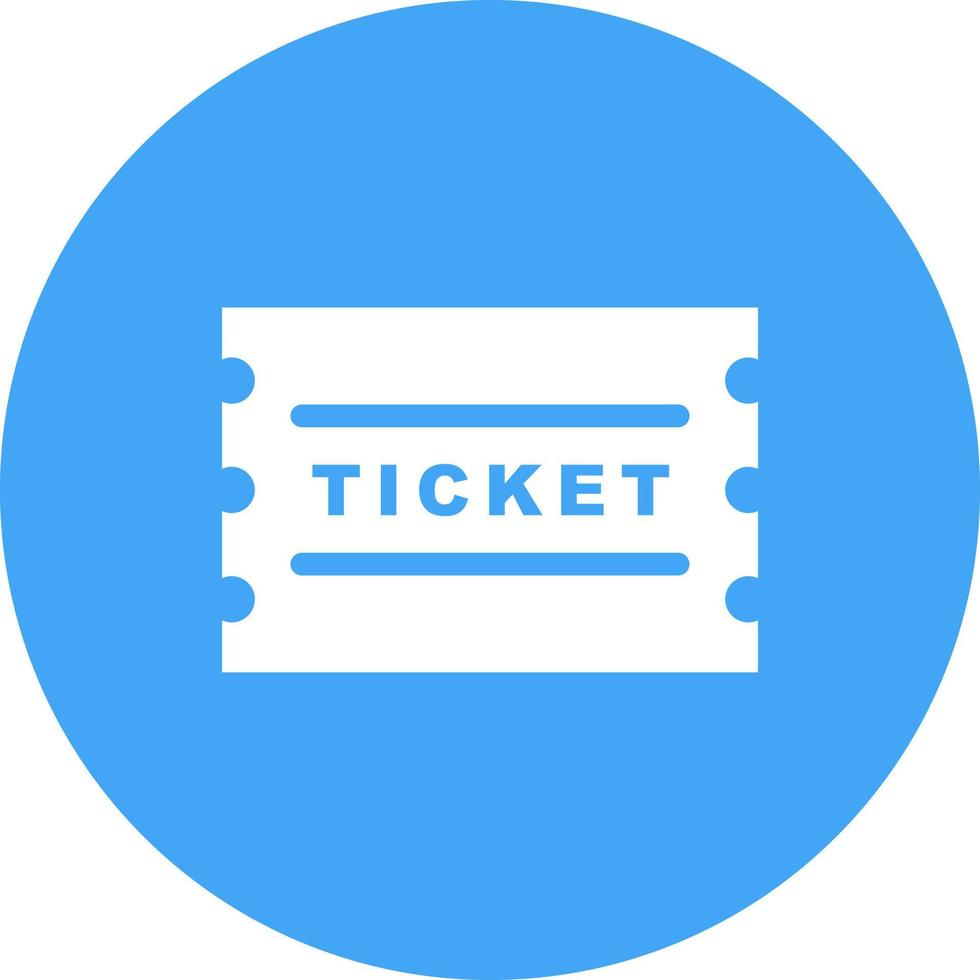 Tickets Circle Background Icon vector