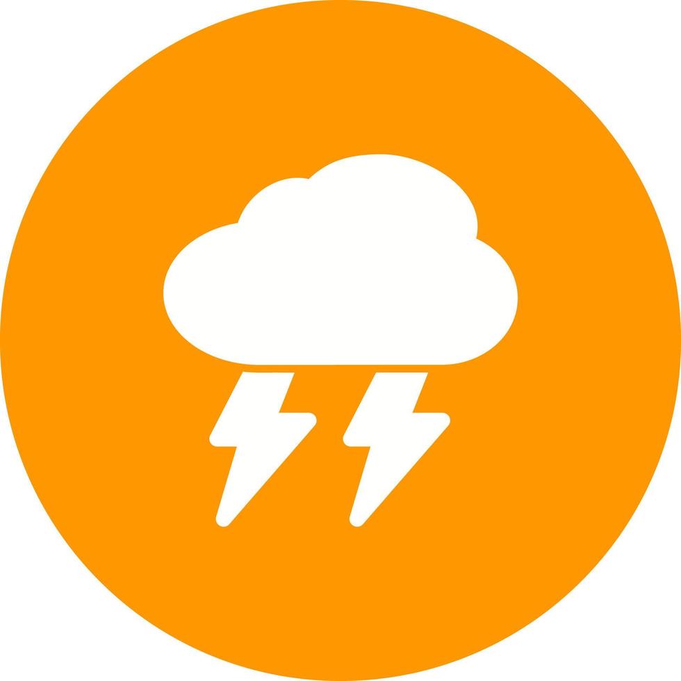 icono de fondo de círculo de tormenta vector