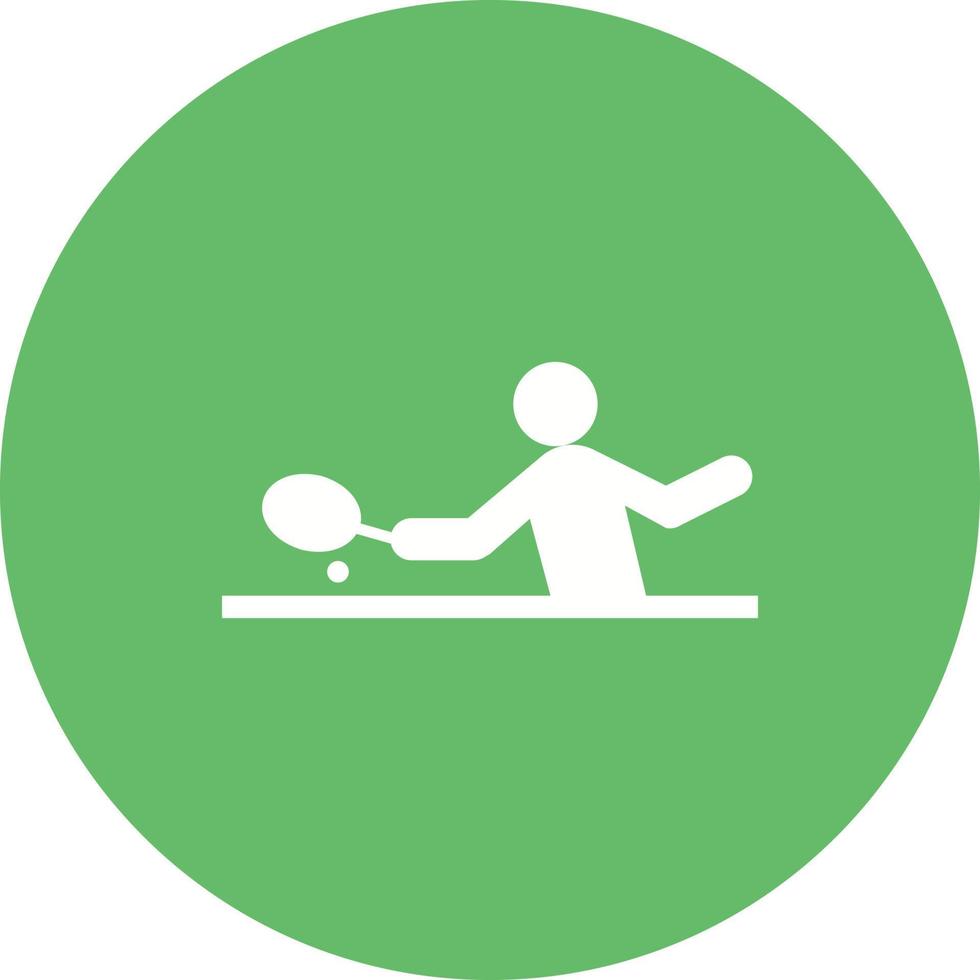 Ping Pong Circle Background Icon vector