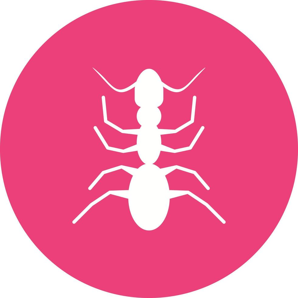 Ant Circle Background Icon vector