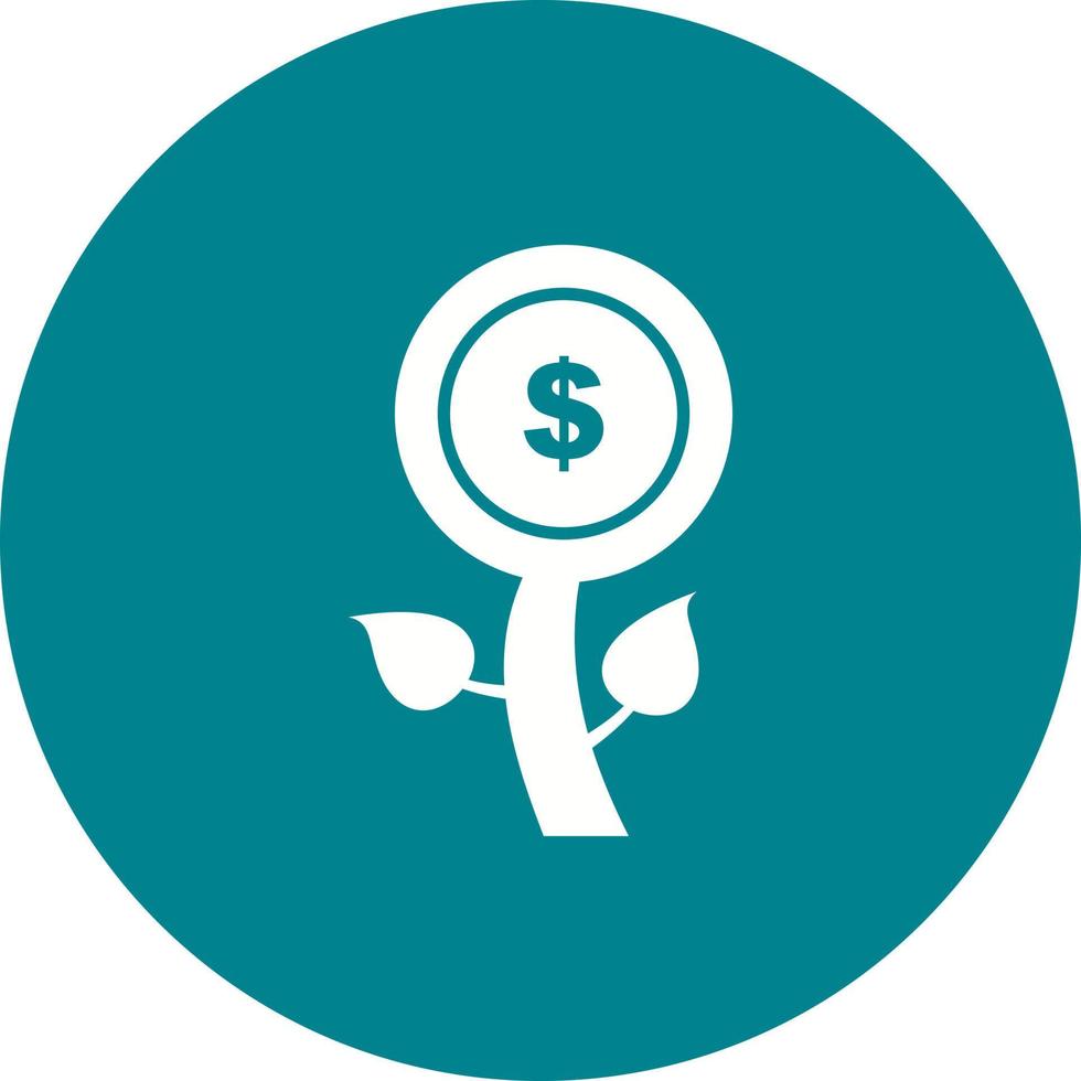 Coin Circle Background Icon vector
