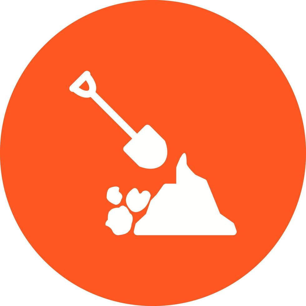 Debris Management Circle Background Icon vector