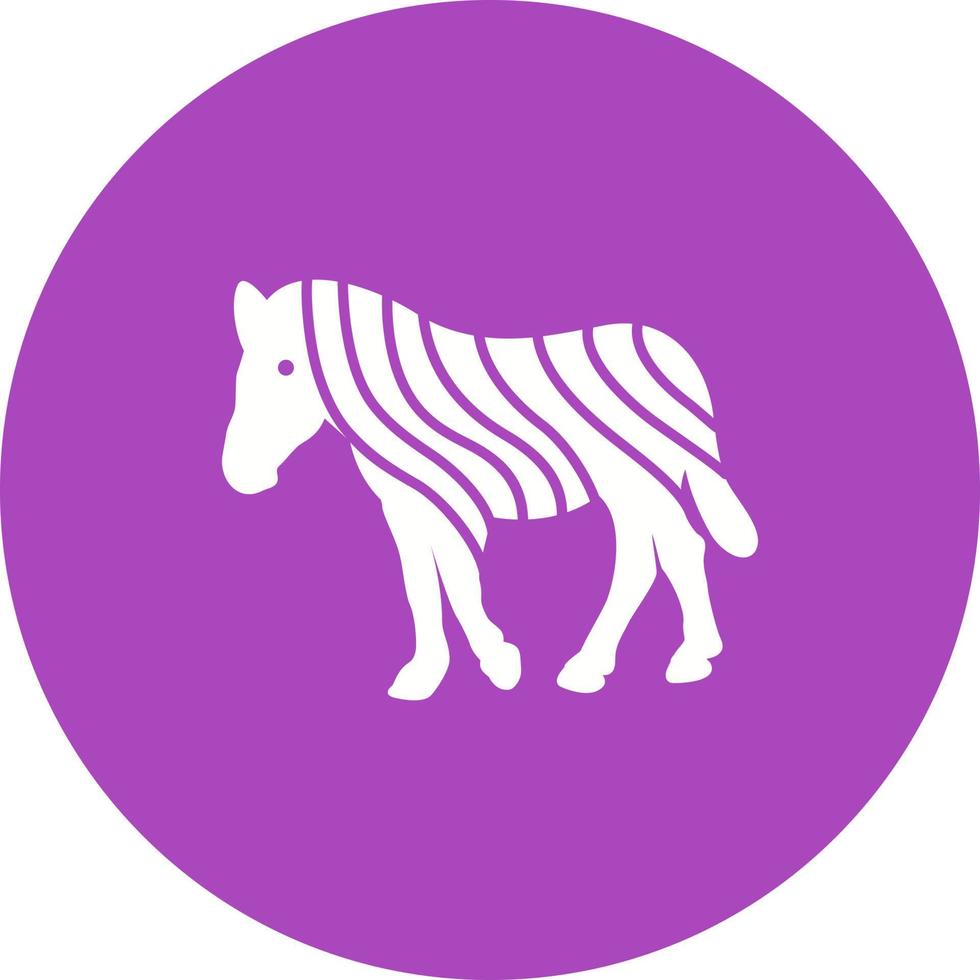 Zebra Circle Background Icon vector