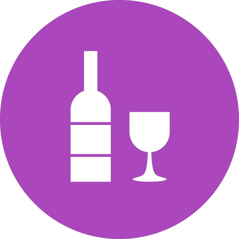 Wine Circle Background Icon vector