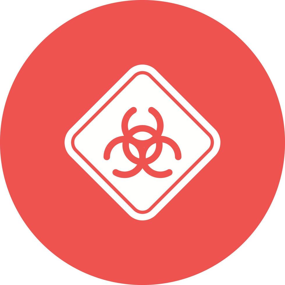 Hazard Circle Background Icon vector