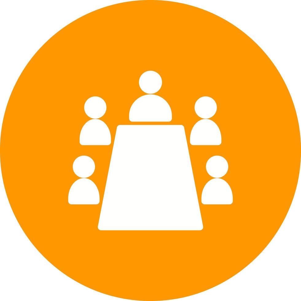 Conference Circle Background Icon vector