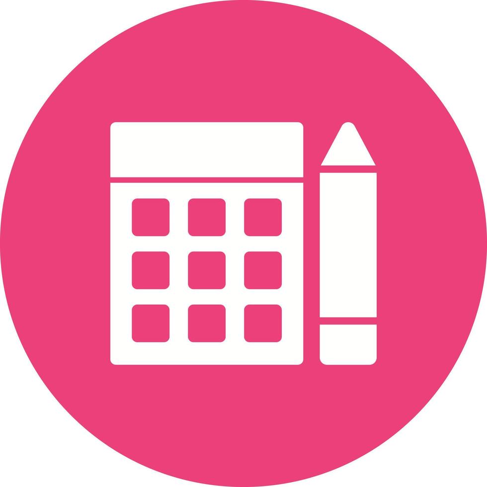Budget Calculations Circle Background Icon vector