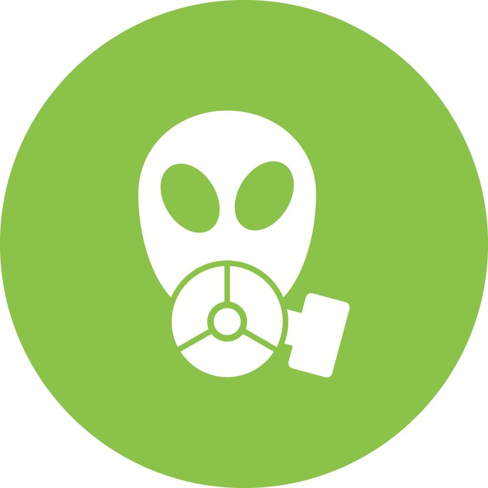 Oxygen Mask Circle Background Icon vector