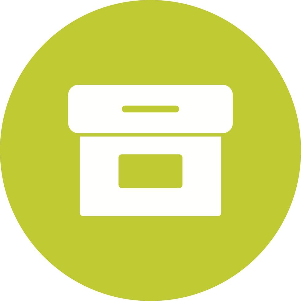 Archive Circle Background Icon vector