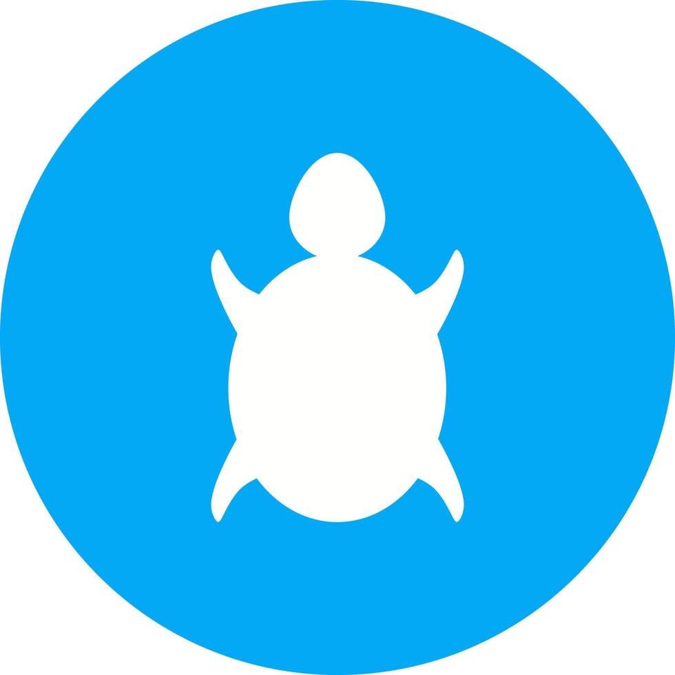 Turtle Circle Background Icon vector