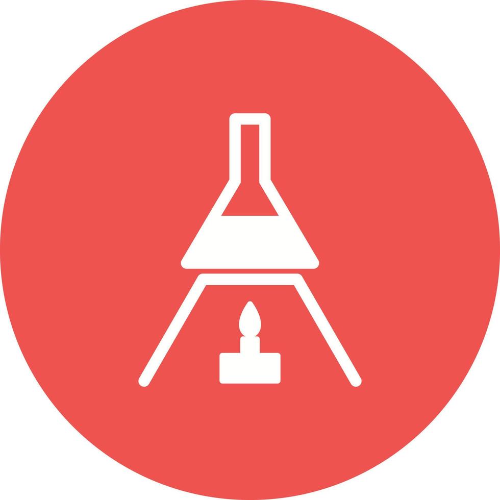 Experiment on Heat II Circle Background Icon vector