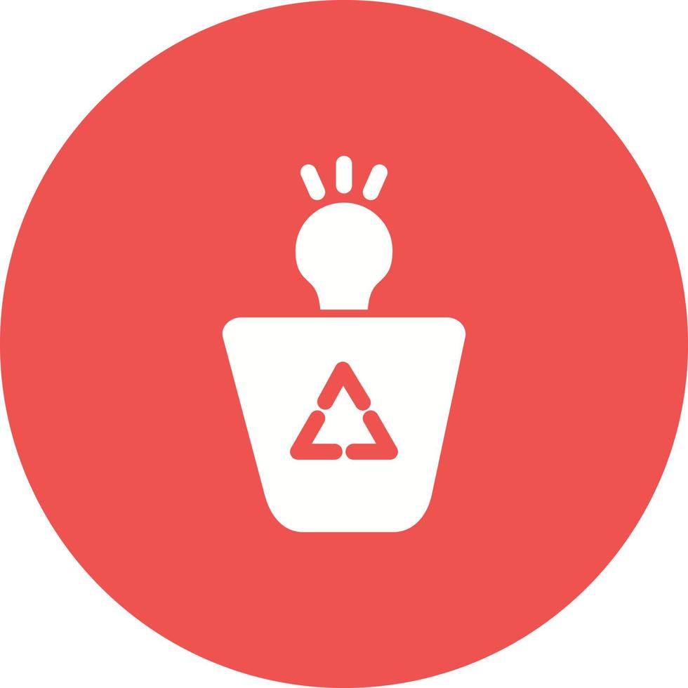 Bad Idea Circle Background Icon vector