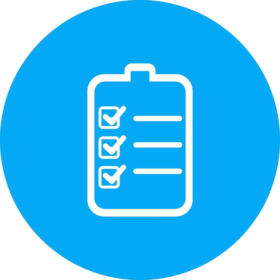 Checklist Circle Background Icon vector