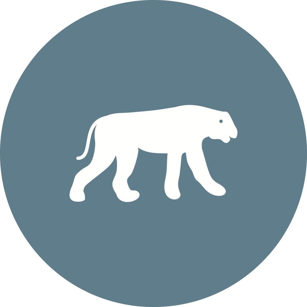 Cheetah Circle Background Icon vector