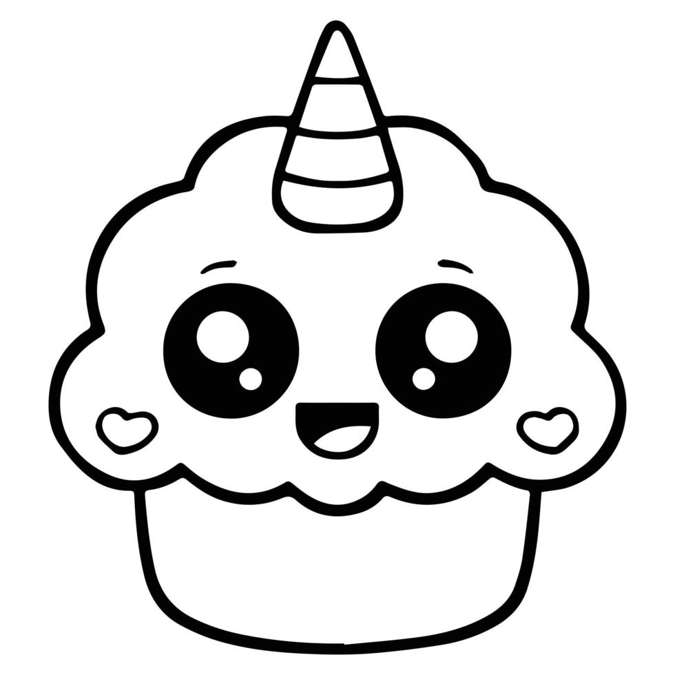Unicorn Cake Coloring Page Cupcake Coloring Pages Unicorn Coloring