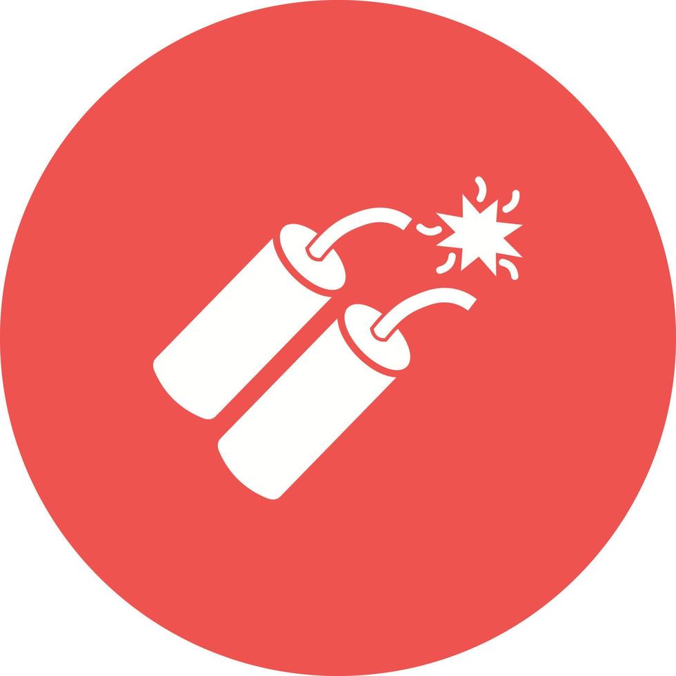 Dynamite Circle Background Icon vector