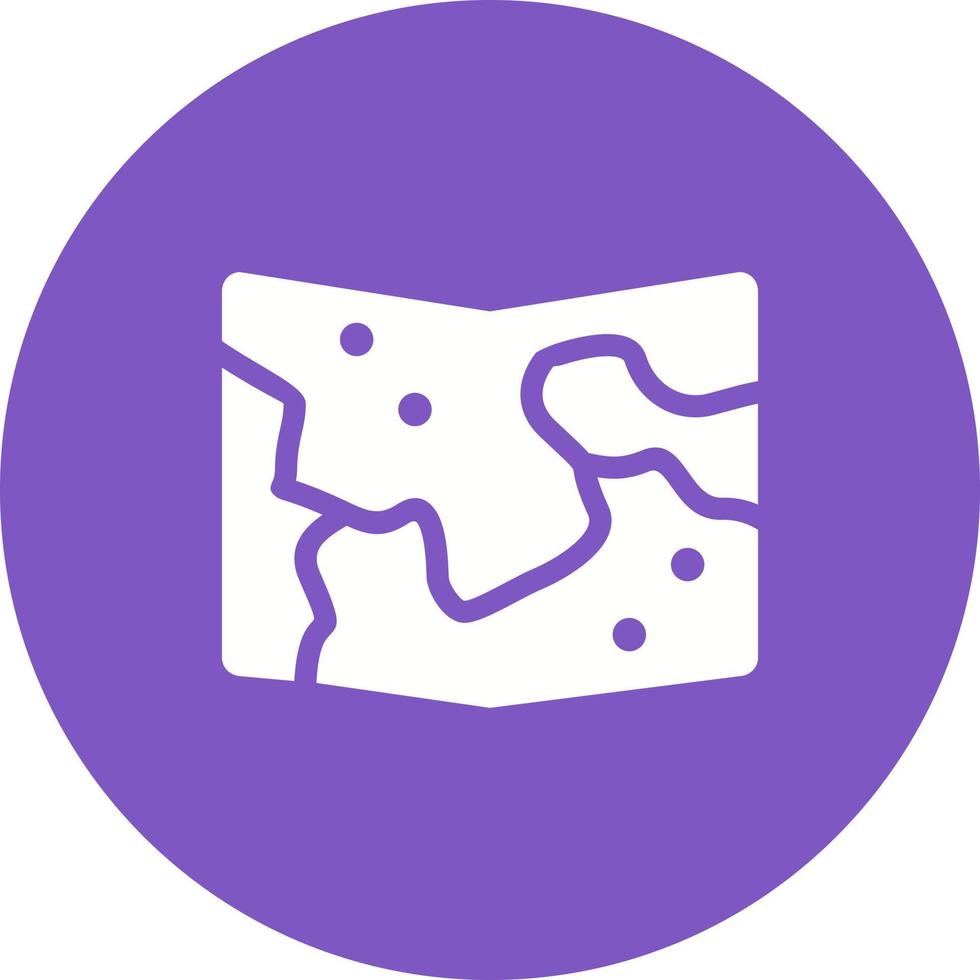 Map Circle Background Icon vector