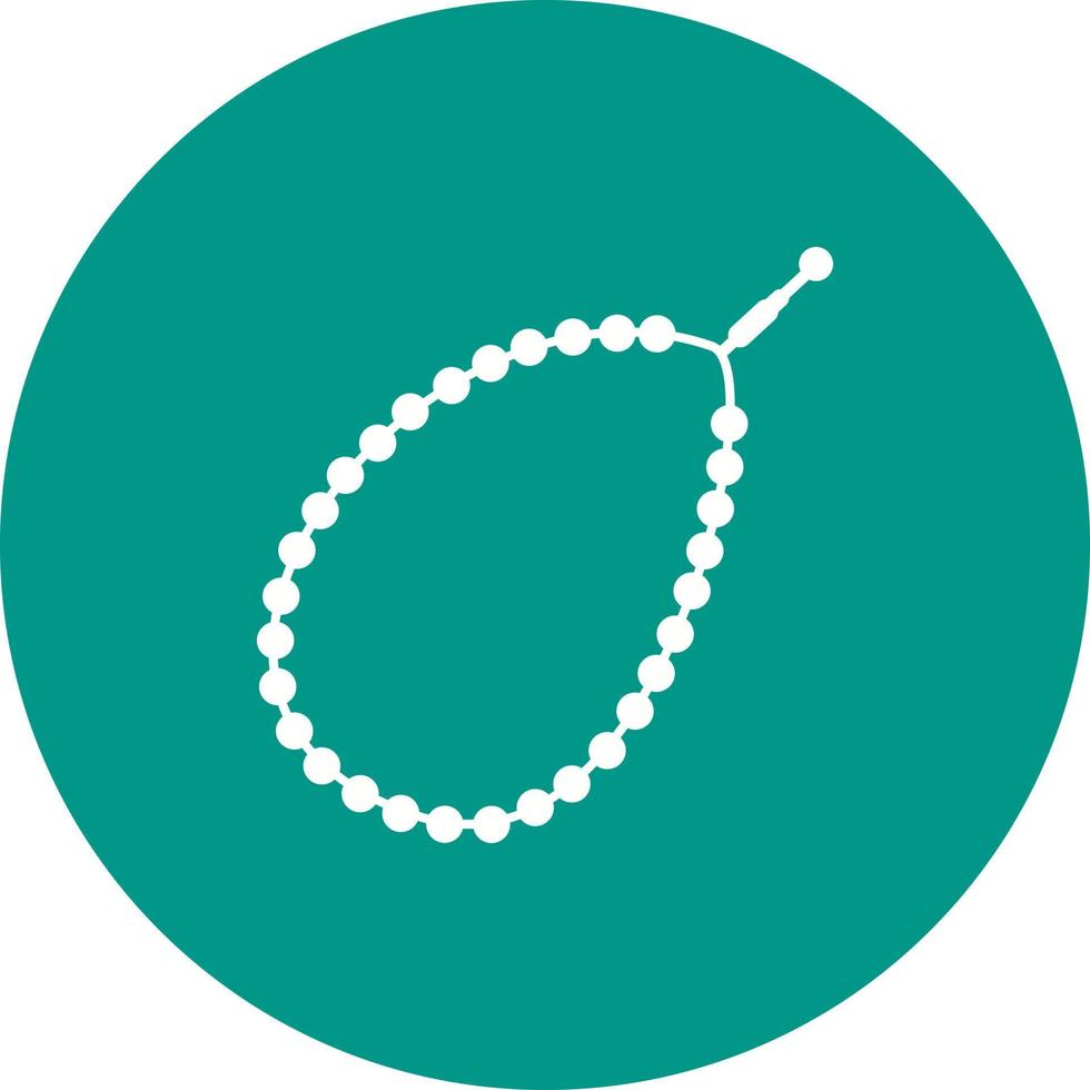 Prayer Beads Circle Background Icon vector