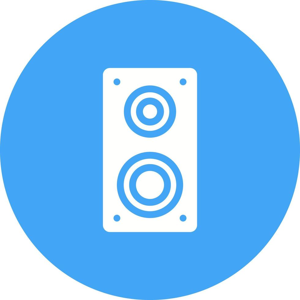 Speakers Circle Background Icon vector