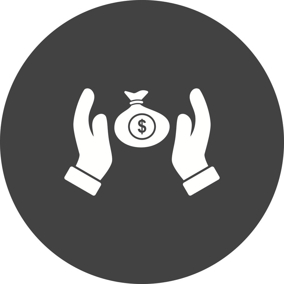 Secure Money Circle Background Icon vector