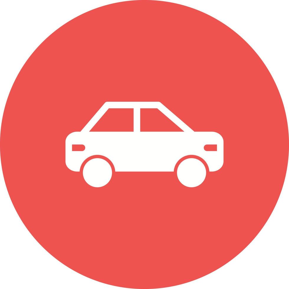 Sedan Circle Background Icon vector